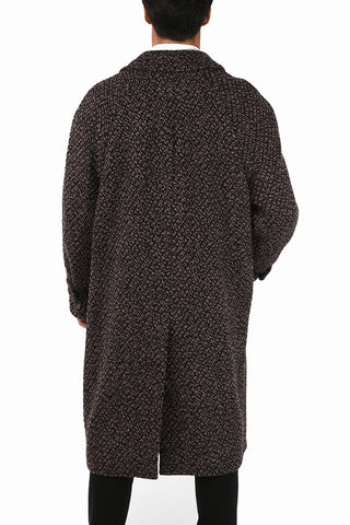 3 Button Cable Knit Coat