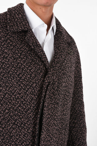 3 Button Cable Knit Coat