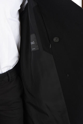 Double-Breasted Hooded SALVE Coat