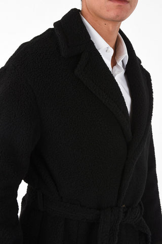 3 Button OSTUNI Jetted Pocket Coat With Belt