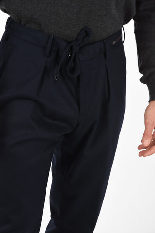 HORIENT HEIGHTS Straight Pants With Drawstring and Belt Loops
