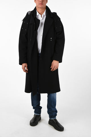 Double-Breasted Hooded Coat