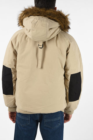 Trapper faux fur puffer jacket
