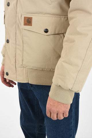 Trapper faux fur puffer jacket