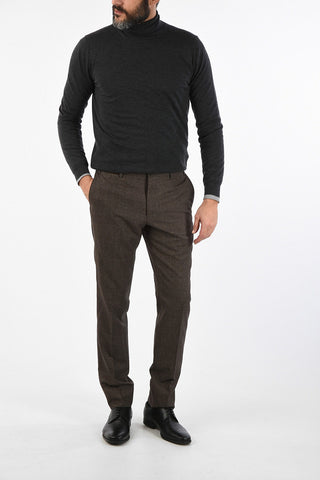 Mid-rise waist single pleat LEADER trousers