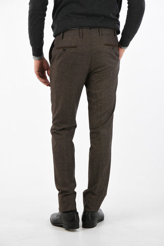 Mid-rise waist single pleat LEADER trousers