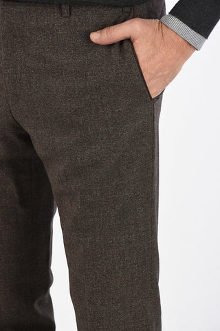 Mid-rise waist single pleat LEADER trousers