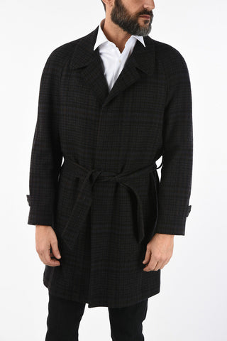 cappotto tartan in cashmere