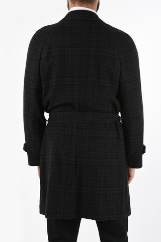 cappotto tartan in cashmere