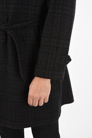 cappotto tartan in cashmere