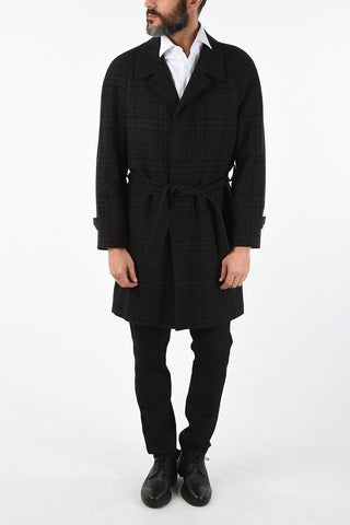 cappotto tartan in cashmere