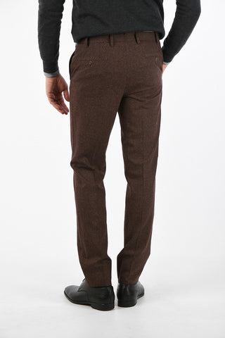 Mid-rise waist single pleat LEADER trousers