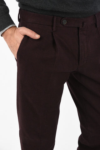 ID pantalone ad orlo con risvolto pied-de-poule