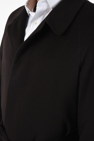 cashmere single breasted trench