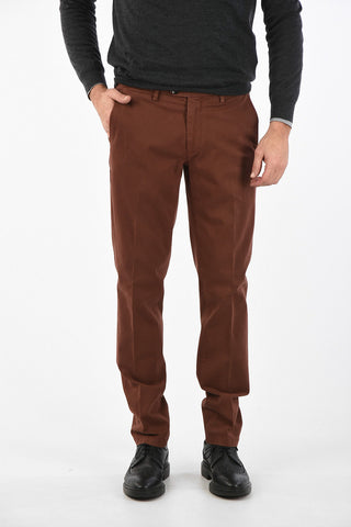 ID Pantaloni Chino in Cotone Stretch a Vita Regolare
