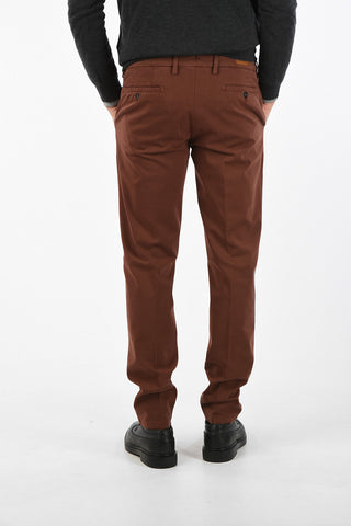 ID Pantaloni Chino in Cotone Stretch a Vita Regolare