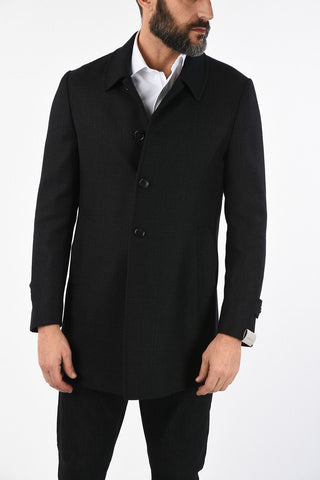 tartan virgin wool coat