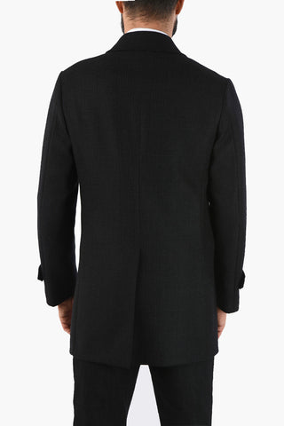 tartan virgin wool coat
