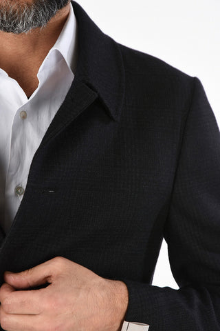 tartan virgin wool coat