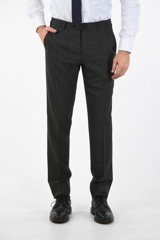 single pleat LEADER belt loops trousers