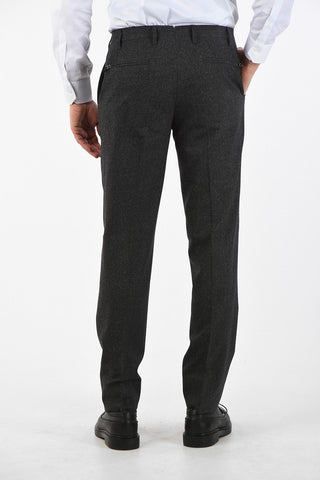 single pleat LEADER belt loops trousers