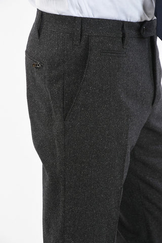 single pleat LEADER belt loops trousers