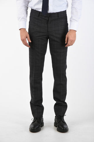 district check virgin wool ACADEMY smart pants