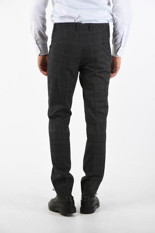district check virgin wool ACADEMY smart pants