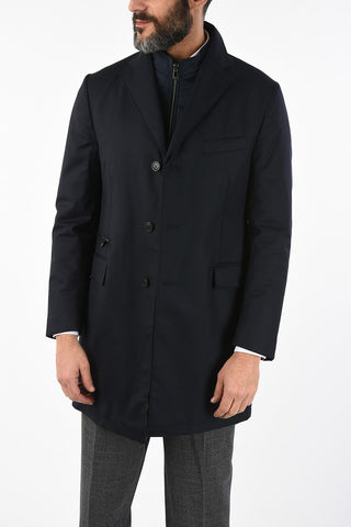 ID virgin wool chesterfield coat