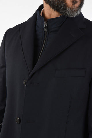 ID virgin wool chesterfield coat