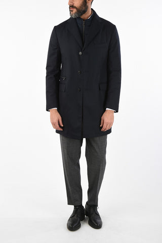 ID virgin wool chesterfield coat