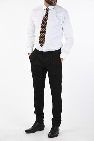 CC COLLECTION pantalone a una pince REWARD in Lana Vergine