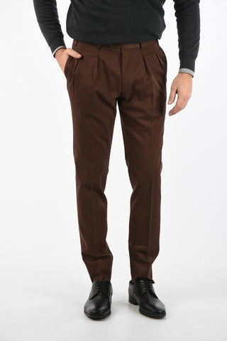single pleat LEADER trousers