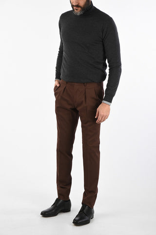 single pleat LEADER trousers