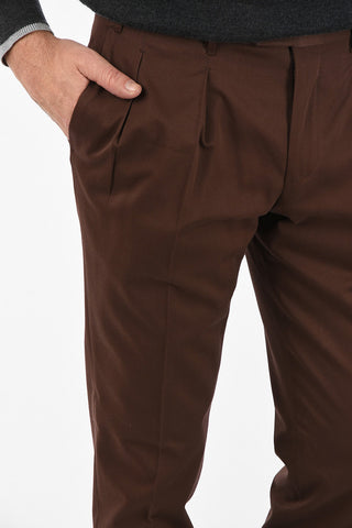 single pleat LEADER trousers