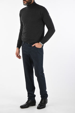 Mid-rise waist single pleat ACADEMY trousers