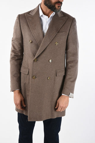 cappotto Chesterfield doppio petto in cashmere