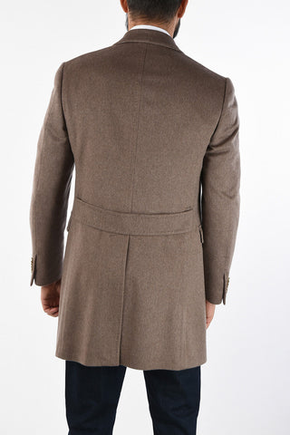 cappotto Chesterfield doppio petto in cashmere