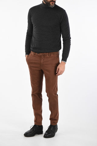 ID Mid-rise waist belt loops trousers