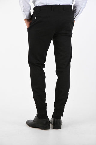 Pantaloni ACADEMY in Misto Lana Vergine con Zip alla Caviglia