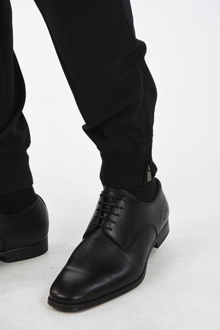 Pantaloni ACADEMY in Misto Lana Vergine con Zip alla Caviglia