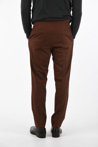 drawstring waist single pleat ACADEMY trousers