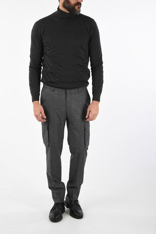district check ACADEMY Cargo trousers