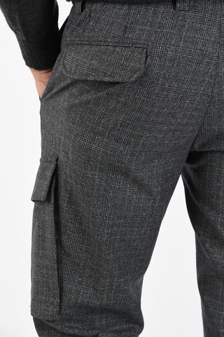 district check ACADEMY Cargo trousers