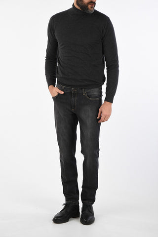 CC COLLECTION Washed-Out Regular Fit Jeans 18 Cm 