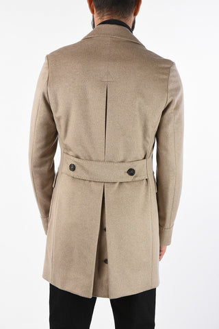 cashmere double breasted Chesterfield coat