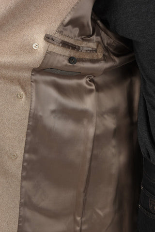 cashmere double breasted Chesterfield coat