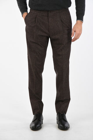 pantalone a una pince ACADEMY pied-de-poule