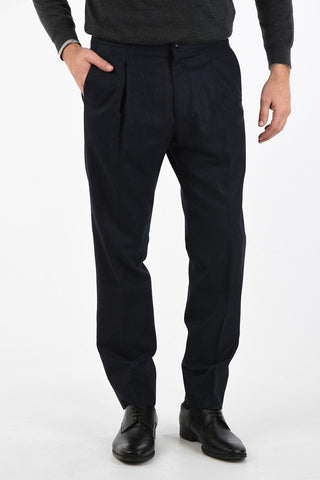 drawstring waist single pleat ACADEMY trousers