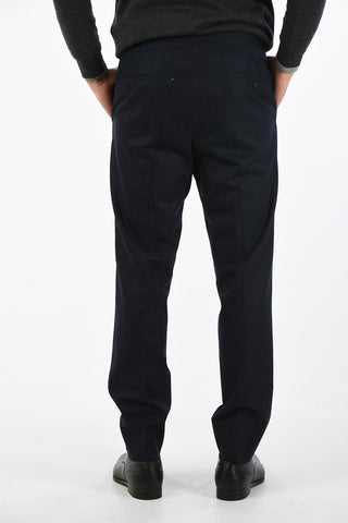 drawstring waist single pleat ACADEMY trousers